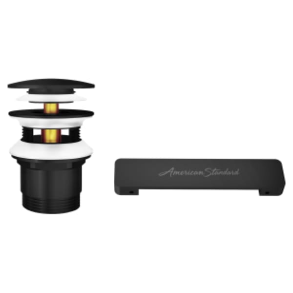 Freestanding Bathtub Overflow Cover and Drain Kit Matte Black