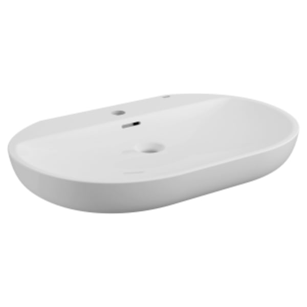 Wall Mount 27" Bathroom Sink, 1-hole in GROHE ALPINE WHITE