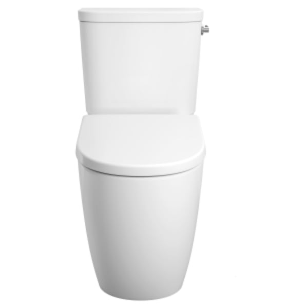 Two-piece Right height Elongated Toilet with seat, Right-Hand Trip Lever in GROHE ALPINE WHITE