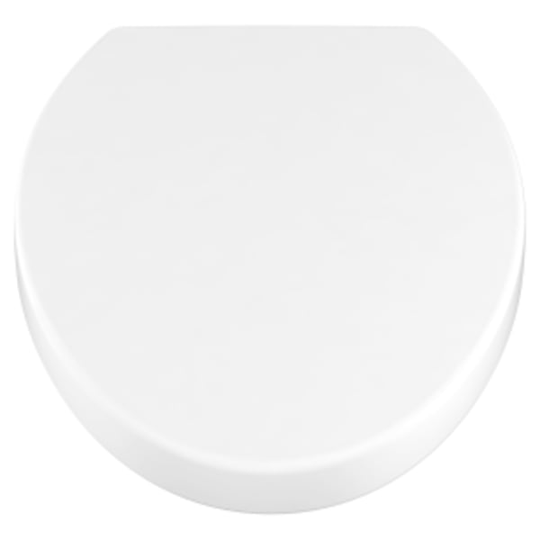 Contemporary Elongated Closed Front Toilet Seat in CANVAS WHITE