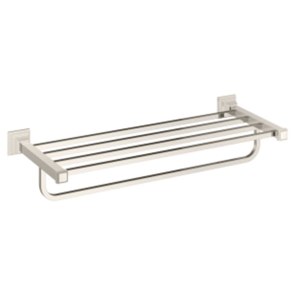 Town Square® S 24" Train Rack in POLISHED NICKEL