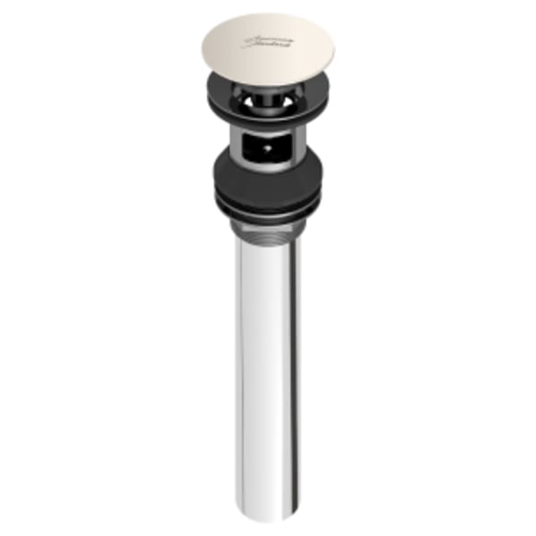 Push Pop-up Drain With Overflow Polished Nickel