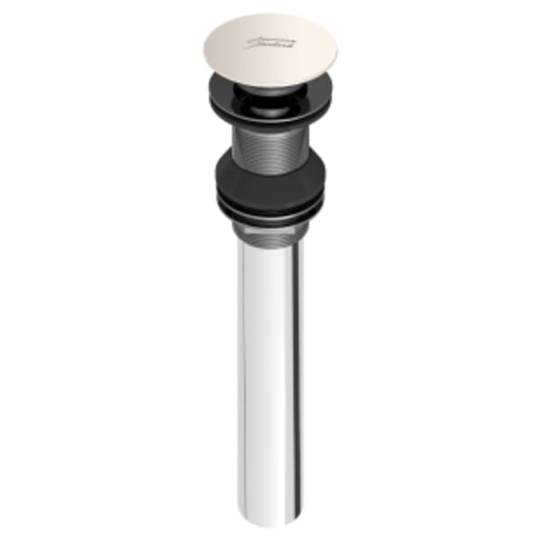 Push Pop-up Drain Without Overflow Polished Nickel