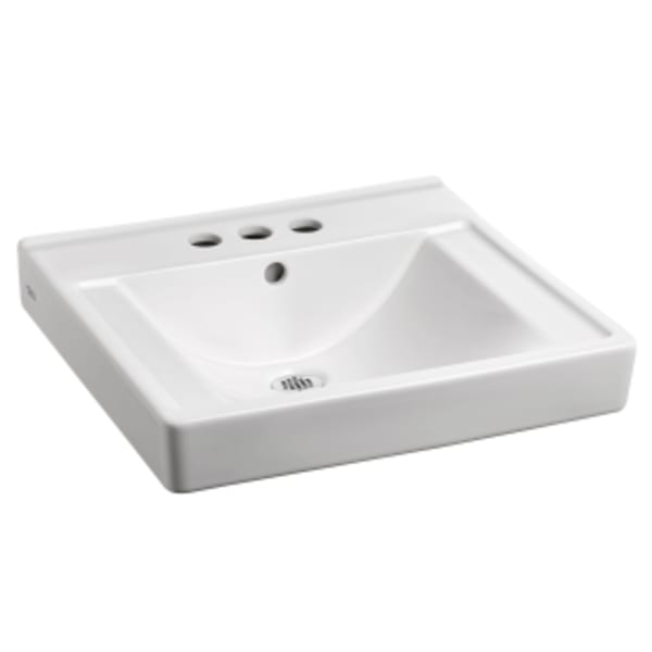 Decorum® Wall-Hung EverClean® Sink With 4-Inch Centerset White