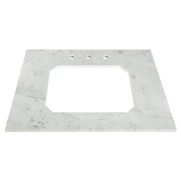 Belshire® 30" Carrara Marble Vanity Top, 3 Hole