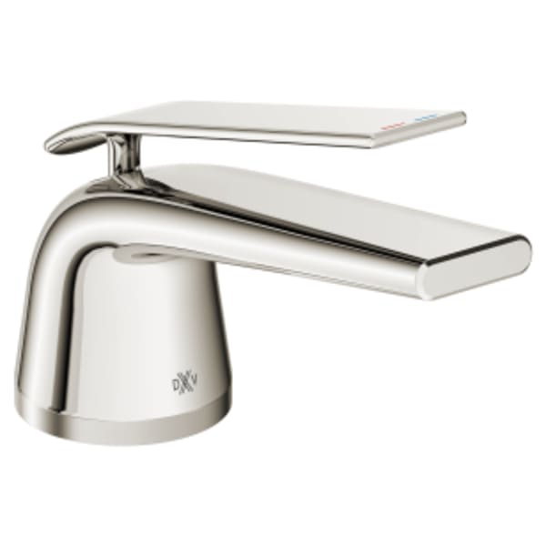 DXV Modulus® Single Handle Bathroom Faucet with Indicator Markings and Lever Handle in PLATINUM NICKEL