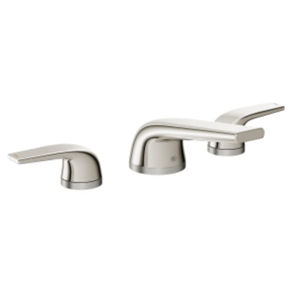 DXV Modulus® 2-Handle Widespread Bathroom Faucet with Indicator Markings and Lever Handles in PLATINUM NICKEL