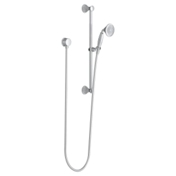 Fitzgerald® Personal Hand Shower Set with Adjustable 24" Slide Bar in POLISHED CHROME