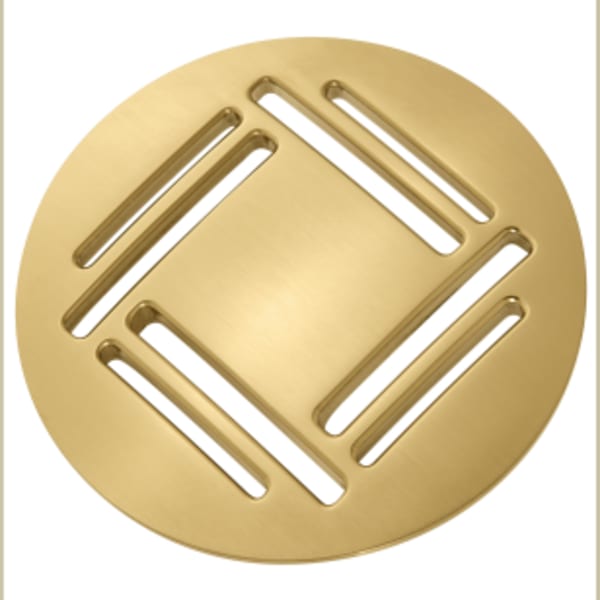 Belshire® Grid Drain in SATIN BRASS