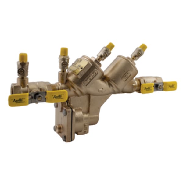 Apollo Bronze Reduced Pressure Backflow Preventer with Standard Ball Valves, SAE Threaded Test Cocks 1" (2 x FNPT)