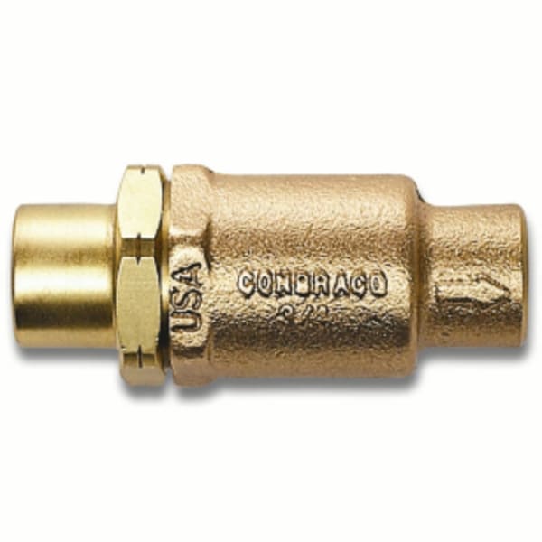 Apollo Bronze In-Line Soft Seat Check Valve with Standard Configuration 2" (2 x Solder)