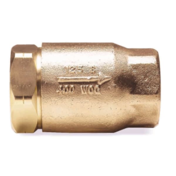 Apollo Bronze Ball-Cone In-Line Check Valve with Standard Configuration 1/2" (2 x FNPT)