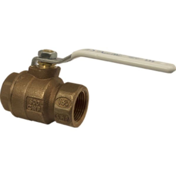 Apollo Bronze 2 Piece Full Port Ball Valve with SS Ball & Stem, 2-1/4" Stem Extension 1/2" (2 x FNPT)