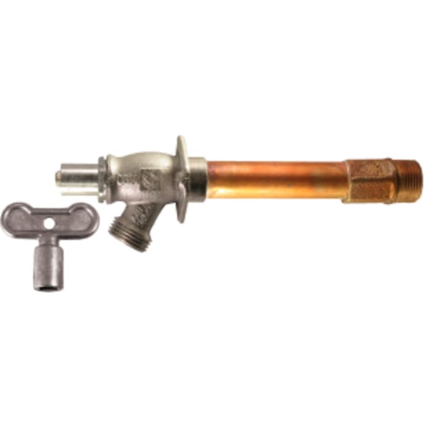 Arrow-Breaker Anti-Siphon Frost-Proof Hydrant 1/2" FIP or 3/4" MIP Loose Key Lead Free 10"