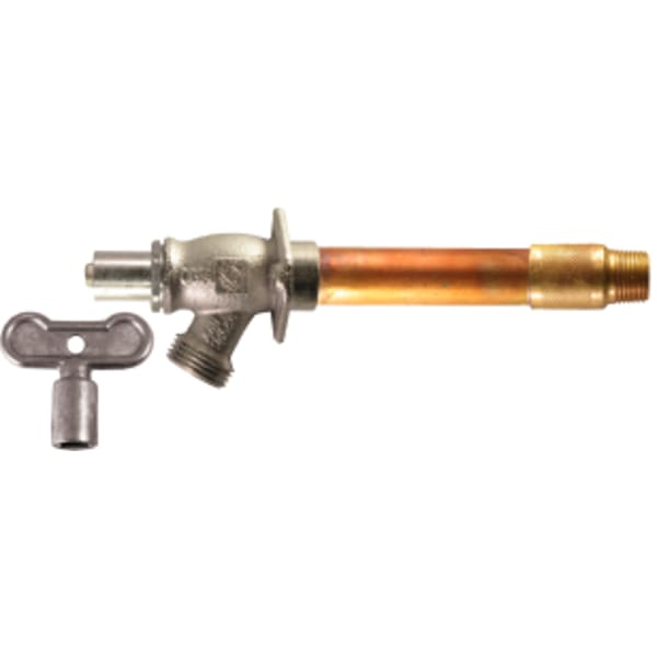 Arrow-Breaker Anti-Siphon Frost-Proof Hydrant 1/2" MIP or 1/2" Sweat Loose Key Lead Free 4"