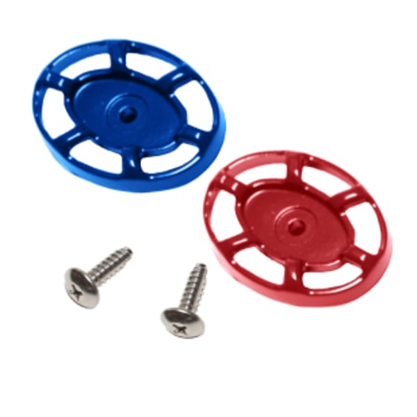 Red and Blue Oval Handles and self-tapping screws for 490 series