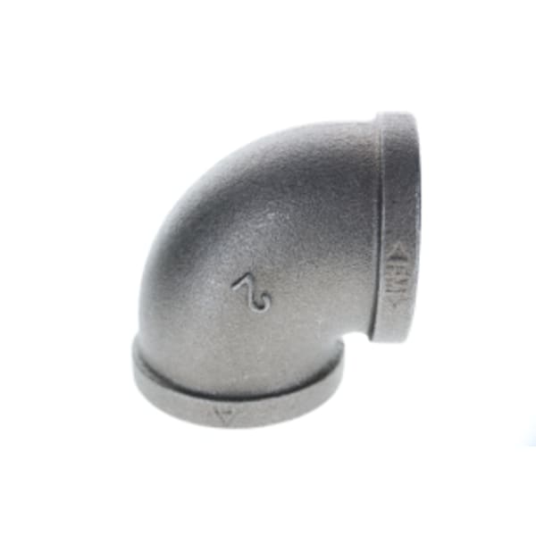2" Black Malleable 90 Degree Elbow FPT x FPT