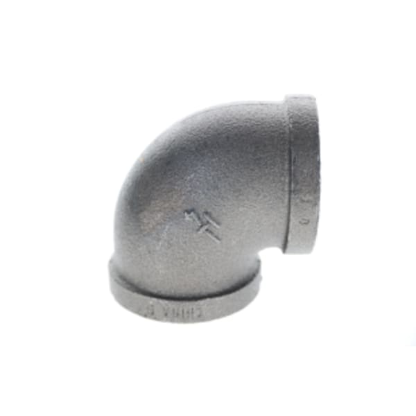 1-1/4" Black Malleable 90 Degree Elbow FPT x FPT