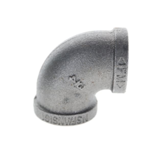 3/4" Black Malleable 90 Degree Elbow FPT x FPT