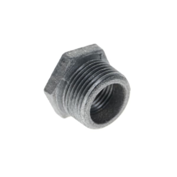 3/4" x 1/2" Black Malleable Bushing MPT x FPT