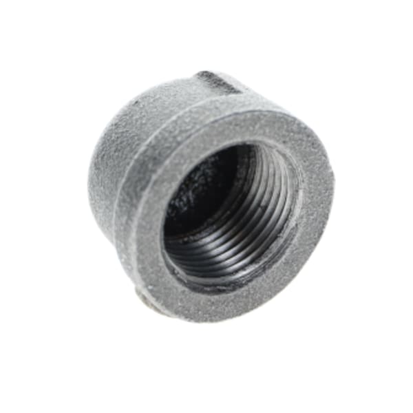 3/4" Black Malleable Cap FPT