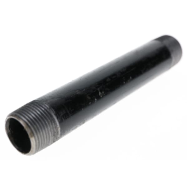 3/4" x 12" - Black Iron Nipple