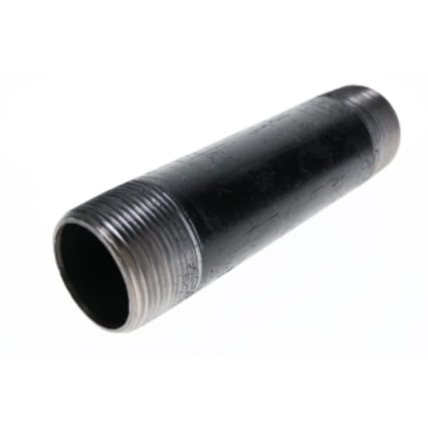 1-1/4" x 10" - Black Iron Nipple