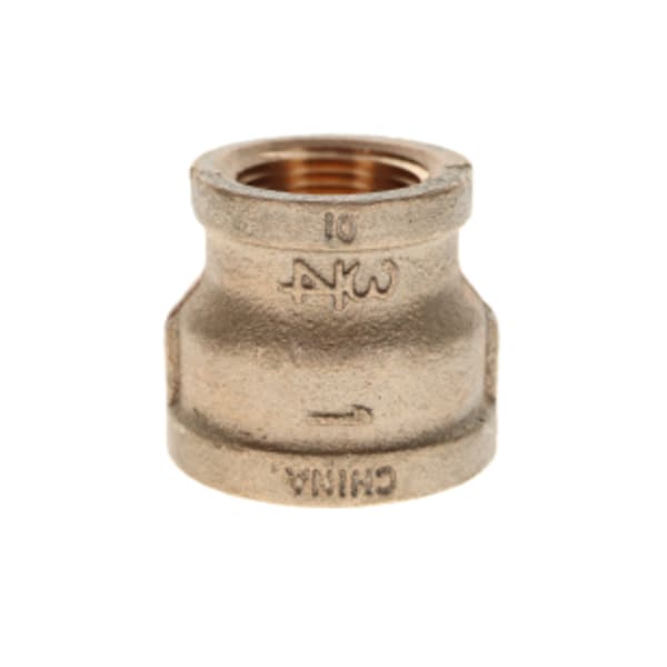 1" x 3/4" - Bronze Reducing Coupling - Lead Free - FNPT x FNPT