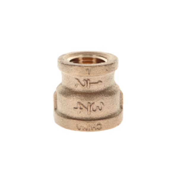 3/4" x 1/2" - Bronze Reducing Coupling - Lead Free - FNPT x FNPT