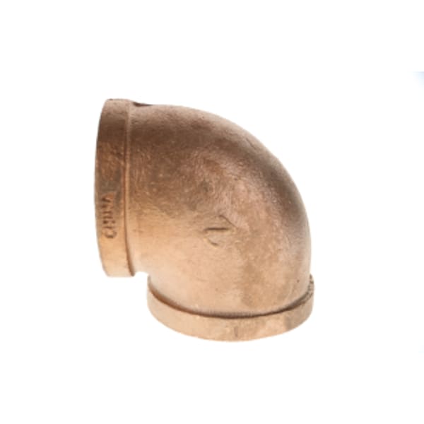2" - 90 Deg Bronze Elbow - Lead Free - FNPT x FNPT