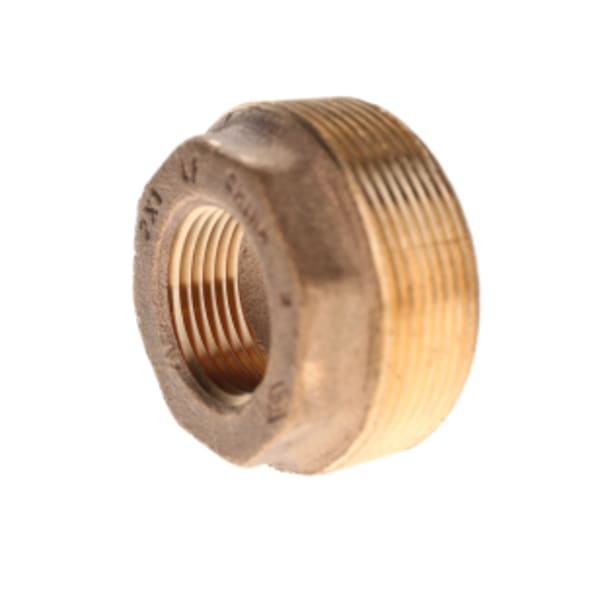 1-1/2" x 1" - Bronze Hex Bushing - Lead Free - MNPT x FNPT