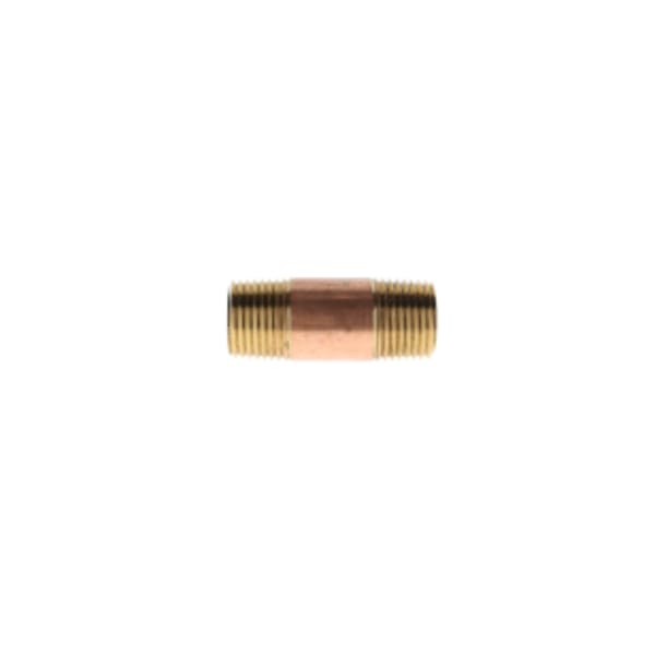 1/4" x 2" Red Brass Pipe Nipple