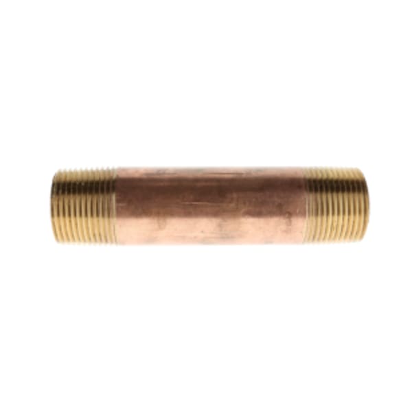 1/2 in. x 8 in. Red Brass Pipe