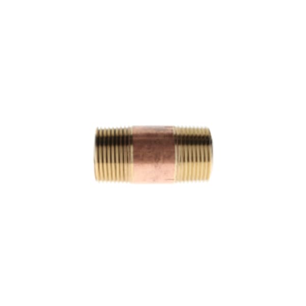1" x 3" Red Brass Pipe Nipple