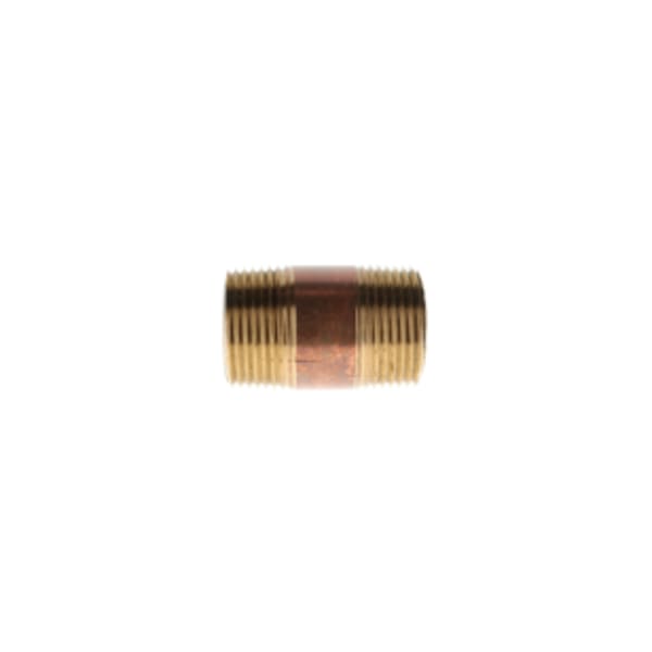 1" x 2" Red Brass Pipe Nipple