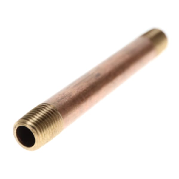 1/8" x 6" Red Brass Pipe Nipple