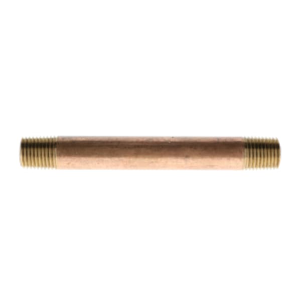 1/8" x 5-1/2" Red Brass Pipe Nipple