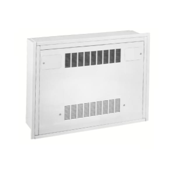 16400 BTU/hr Cabinet Heater - Recessed Wall Unit(Inverted Flow), Bottom Outlet, Top Inlett