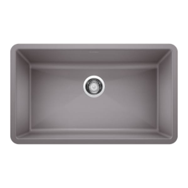 Precis Super Single Bowl Kitchen Sink - Metallic Gray