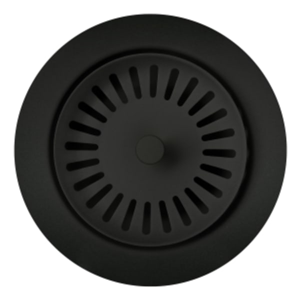 Color-Coordinated Metal Waste Flange - Coal Black