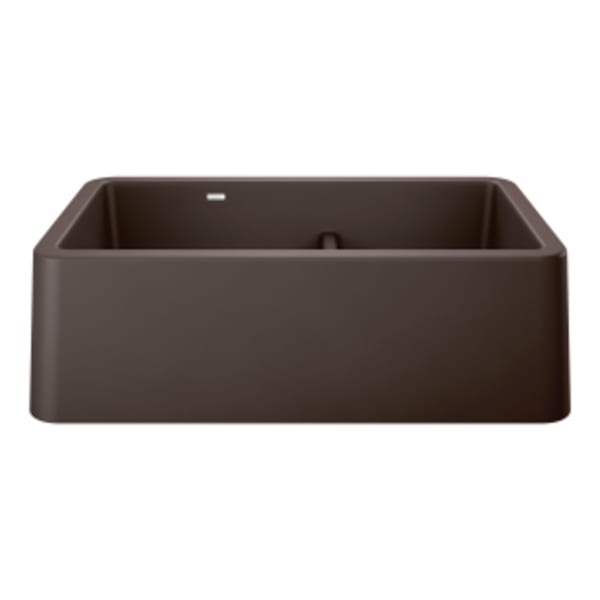 Ikon 33" Apron Double Bowl Farmhouse Sink with Low Divide - Café