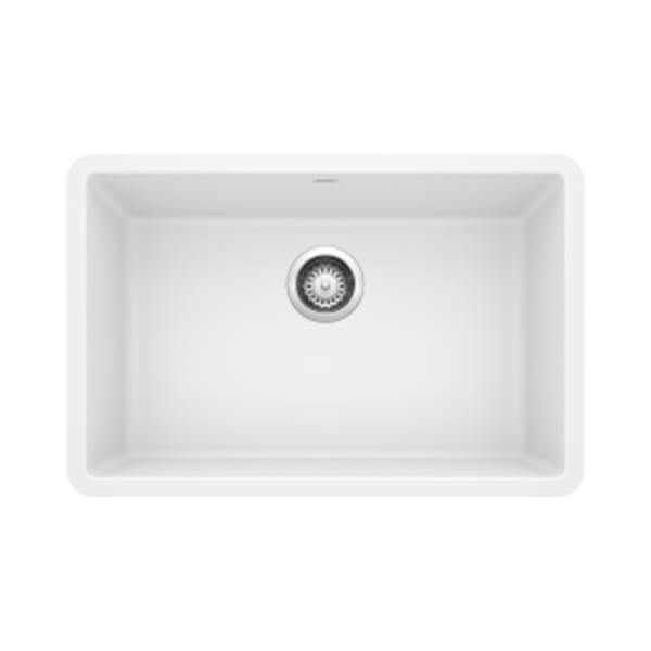 Precis 27" Single Bowl Kitchen Sink - White