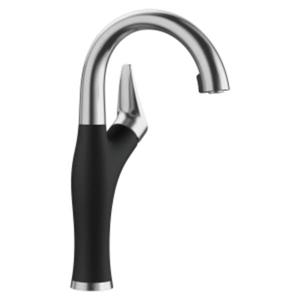 Artona Bar Faucet 1.5 GPM - PVD Steel/Coal Black