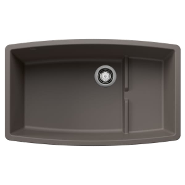 Performa Cascade Kitchen Sink with Colander - Volcano Gray