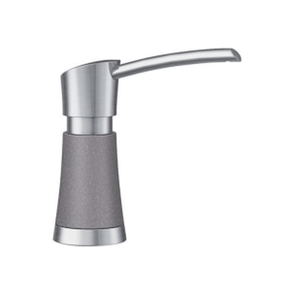 Artona Soap Dispenser - PVD Steel/Metallic Gray