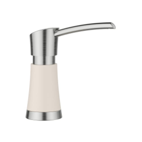 Artona Soap Dispenser - PVD Steel/Soft White