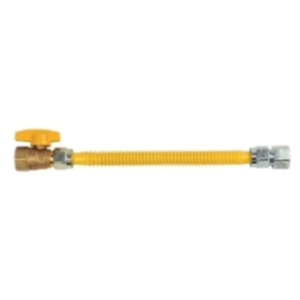 3/4" x 3/4" Gas Supply - 18", FIP Valve  x FIP