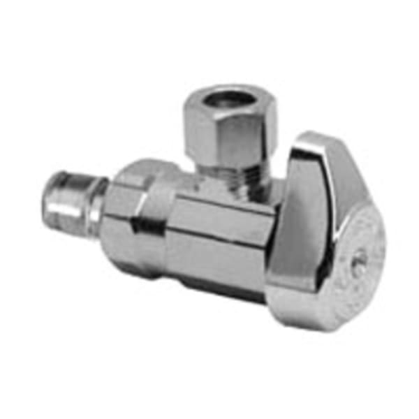 1/2" x 3/8" Angle Stop - F1960 X Comp, Chrome