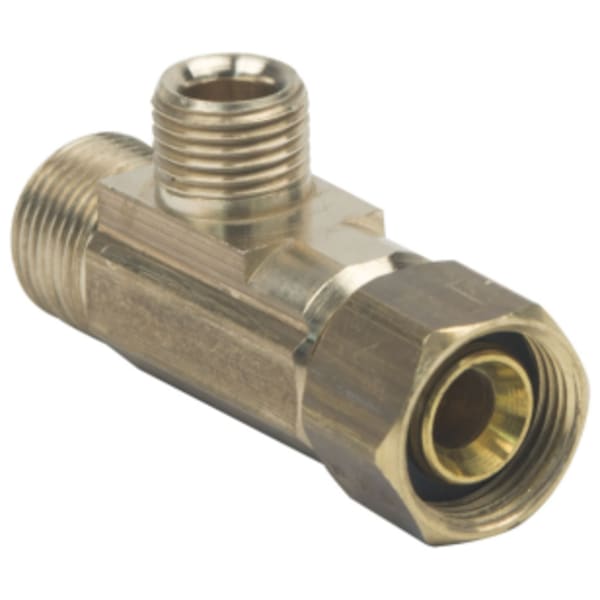 3/8" x 3/8" x 3/8" Tee - Comp, Rough Brass