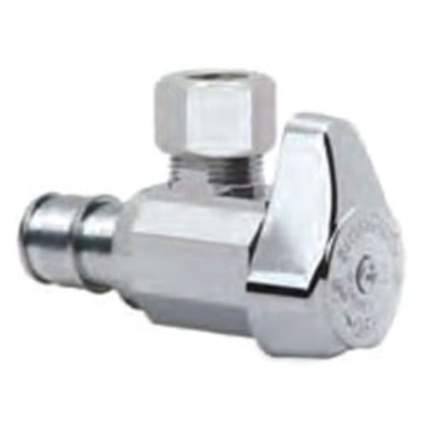 1/2" x 3/8" Angle Stop - F1960 X Comp, Chrome